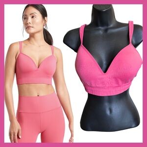 Small D-DD Athleta Embrace Sports Bra - Dragonfruit Pink - VGC